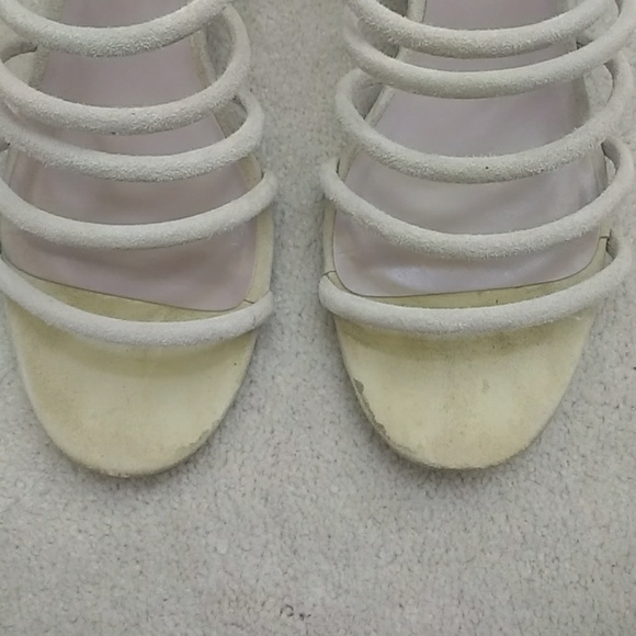 Nanette Lepore "Daylight" Suede Tube Slide Sandals - Picture 6 of 8